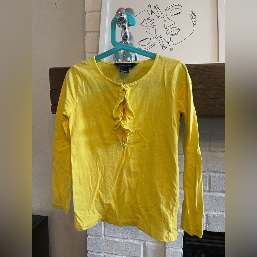 Ralph Lauren Bright Yellow Long Sleeve Tee